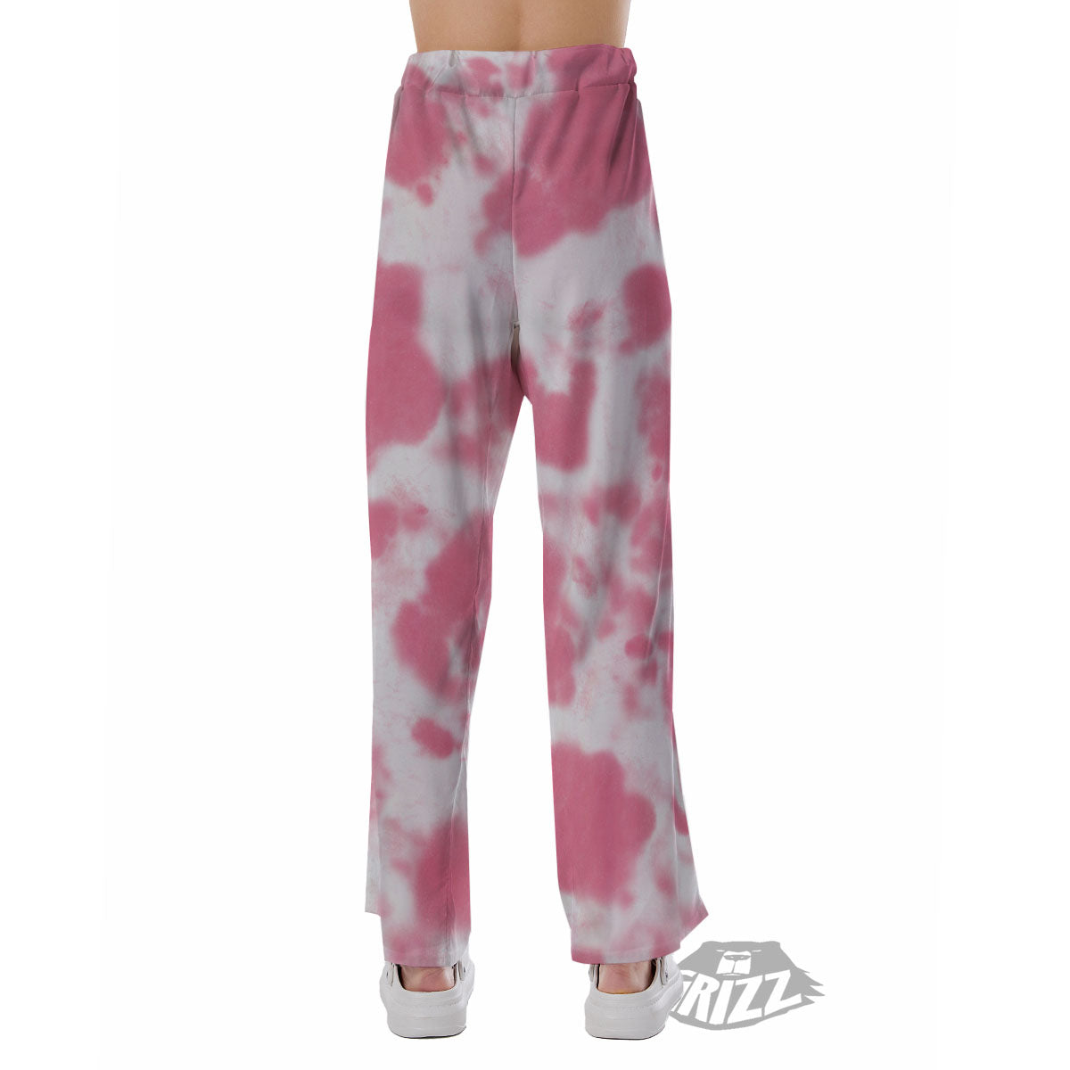 Pink Pastel And White Cow Print Pajama Pants-grizzshop