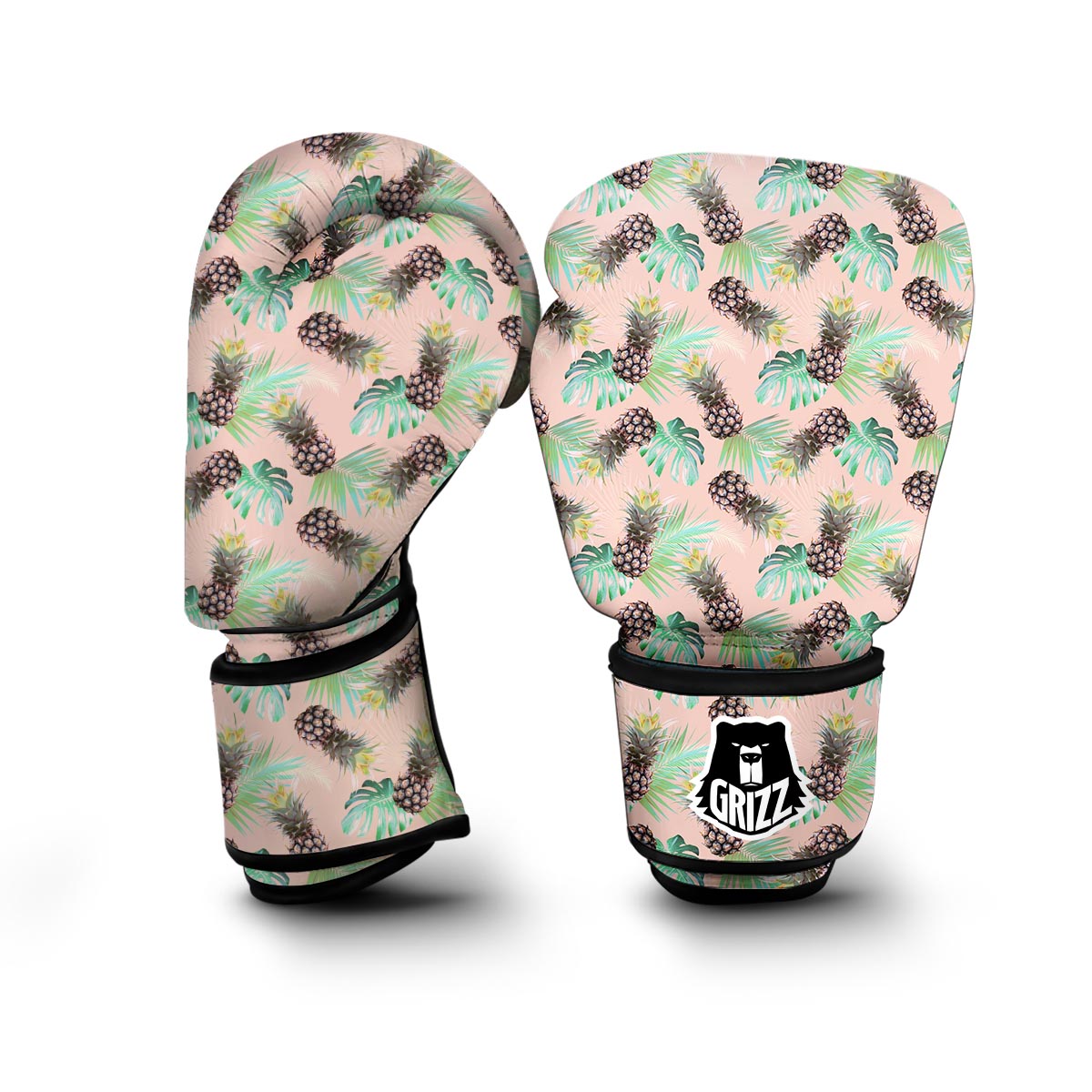 Pink Pastel Pineapple Boxing Gloves-grizzshop