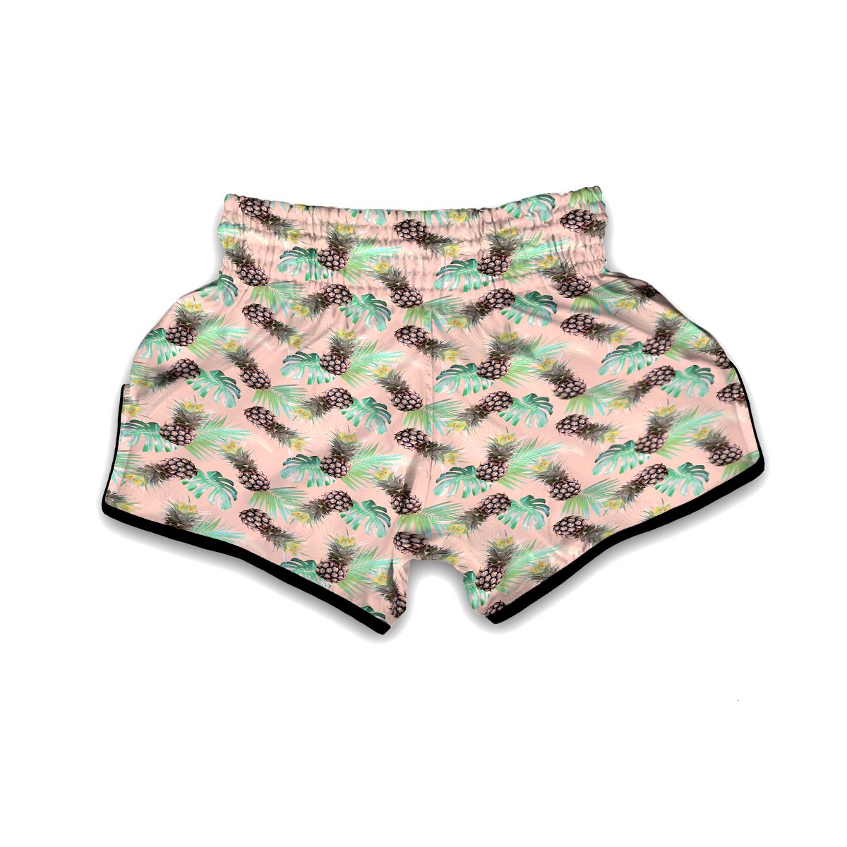 Pink Pastel Pineapple Muay Thai Boxing Shorts-grizzshop