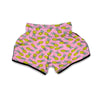 Pink Pineapple Doodle Muay Thai Boxing Shorts-grizzshop