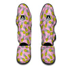 Pink Pineapple Doodle Muay Thai Shin Guards-grizzshop