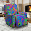 Pink Psychedelic Trippy Neon Green Print Recliner Slipcover-grizzshop