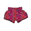 Pink Purple Paisley Muay Thai Boxing Shorts-grizzshop