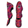 Pink Purple Paisley Muay Thai Shin Guards-grizzshop