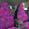 Pink Retro Stickers 90s Print Pattern Car Seat Covers-grizzshop