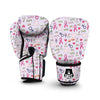 Pink Ribbon Breast Cancer Awareness Pattern Print Boxing Gloves-grizzshop