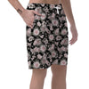 Pink Rose Floral Pattern Print Men's Shorts-grizzshop