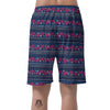 Pink Rose Tribal Aztec Men's Shorts-grizzshop