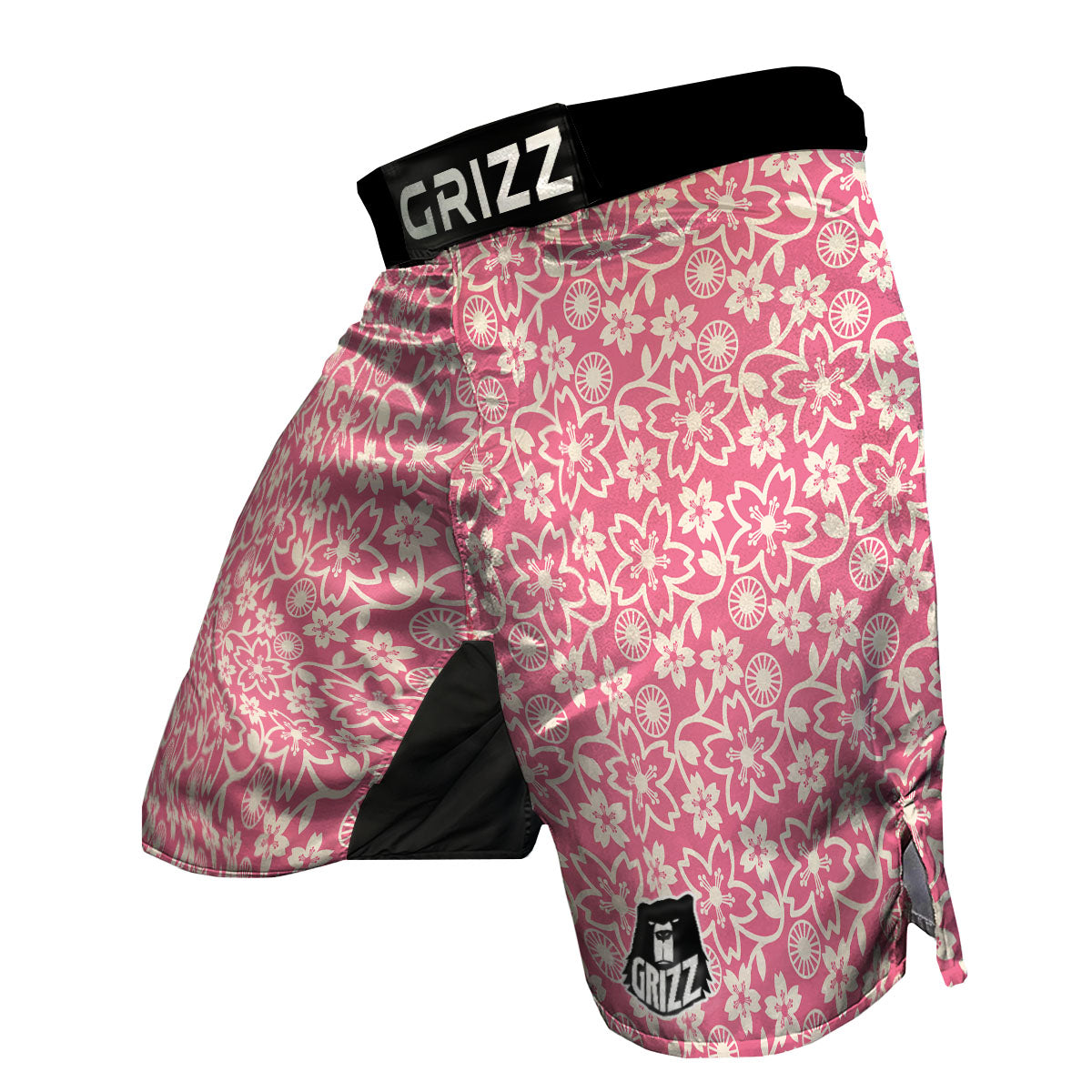 Pink Sakura MMA Shorts-grizzshop