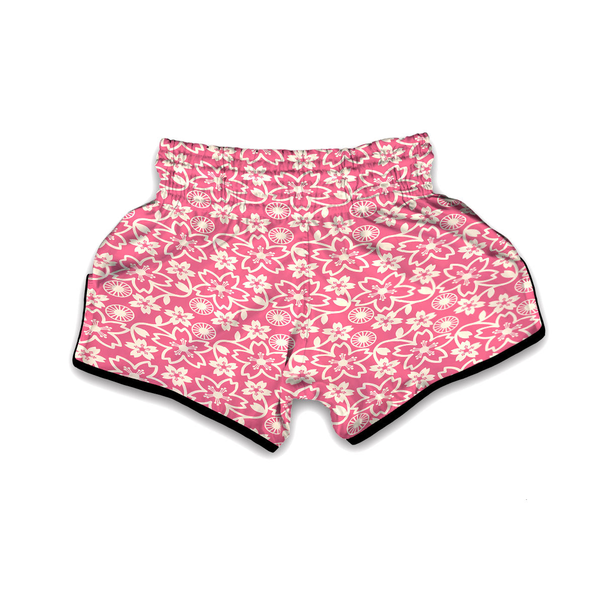 Pink Sakura Muay Thai Boxing Shorts-grizzshop