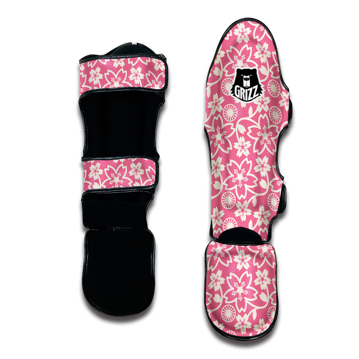 Pink Sakura Muay Thai Shin Guards-grizzshop