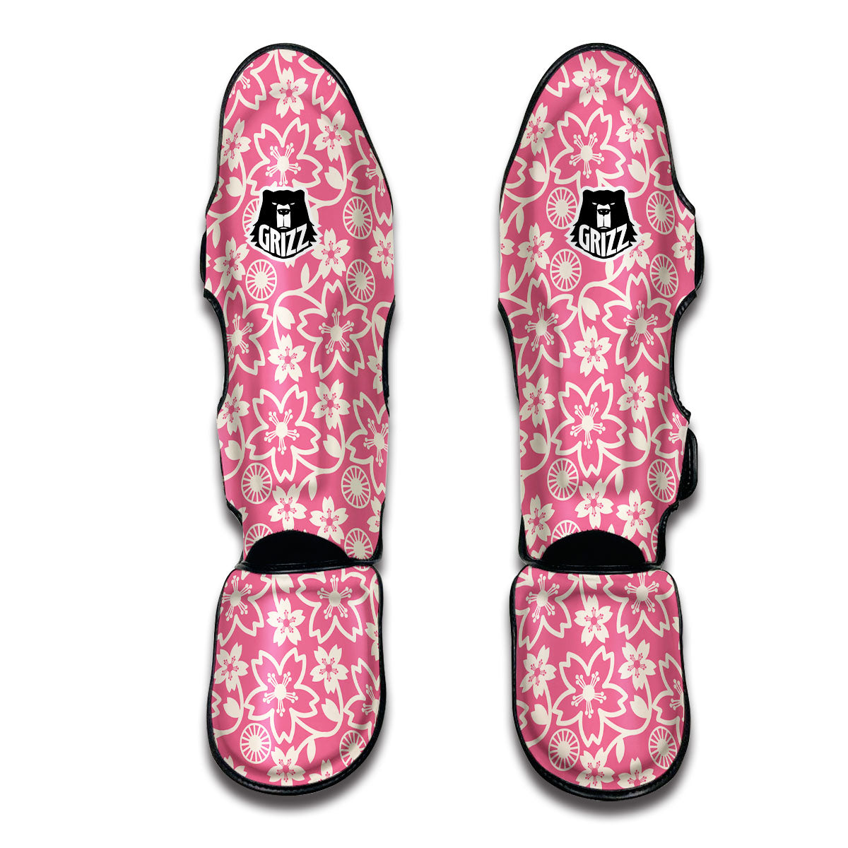 Pink Sakura Muay Thai Shin Guards-grizzshop