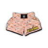 Pink Snowboard Sky Print Pattern Muay Thai Boxing Shorts-grizzshop