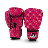 Pink Star Scooter Print Pattern Boxing Gloves-grizzshop