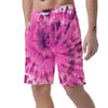 Pink Tie Dye Men's Shorts-grizzshop