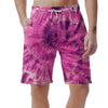 Pink Tie Dye Men's Shorts-grizzshop