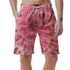 Pink Tie Dye Print Men's Shorts-grizzshop