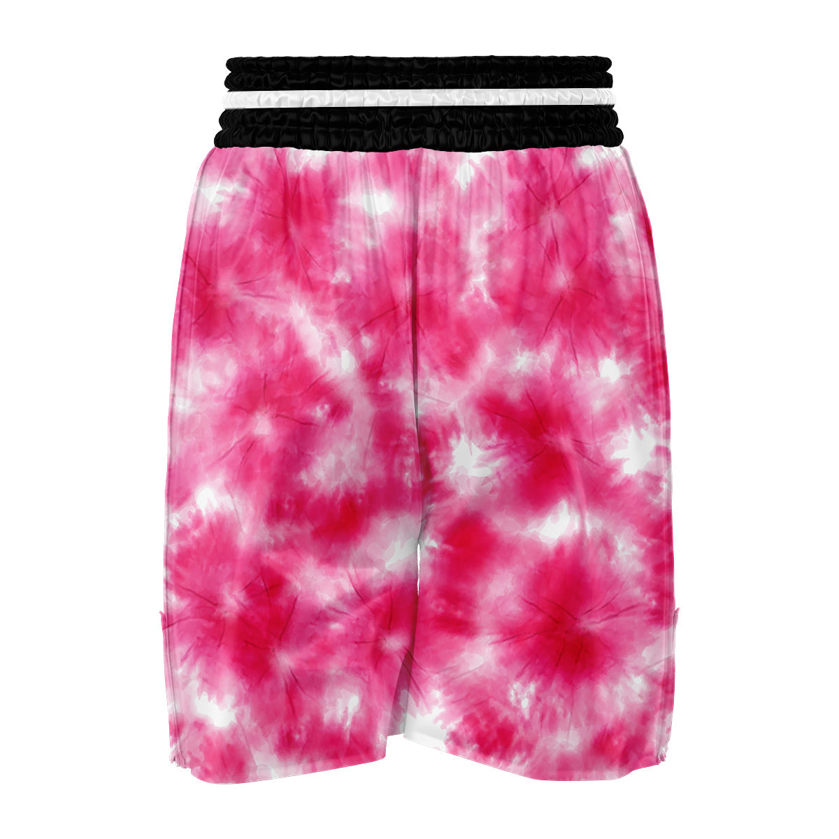 Pink Tie Dye Shibori Boxing Shorts-grizzshop