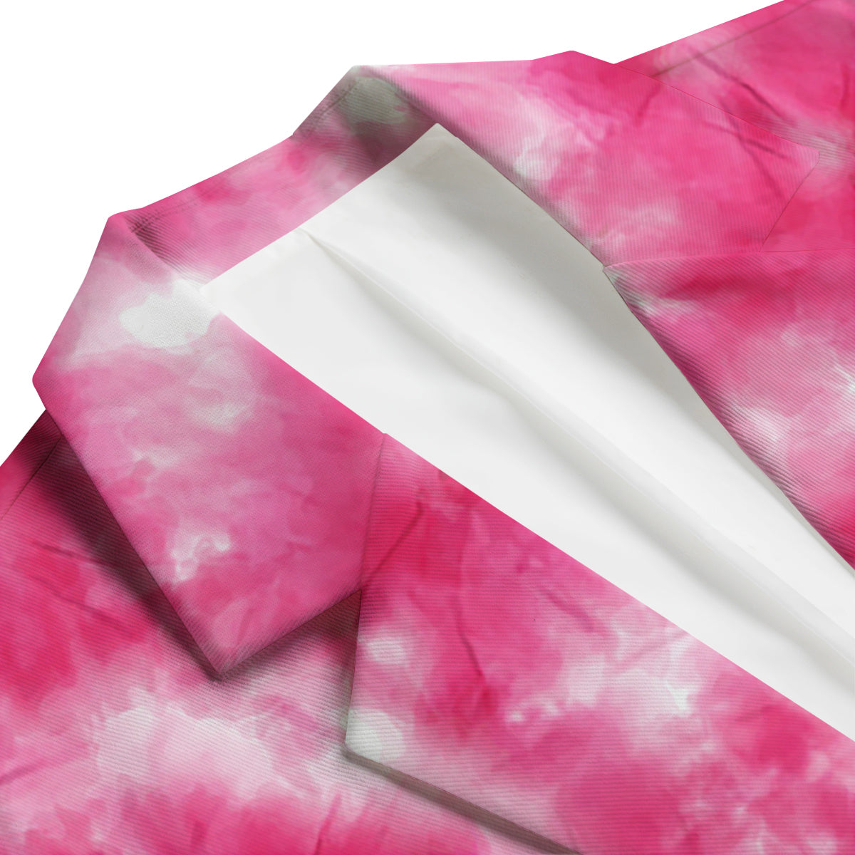 Pink Tie Dye Shibori Men's Blazer-grizzshop