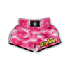 Pink Tie Dye Shibori Muay Thai Boxing Shorts-grizzshop