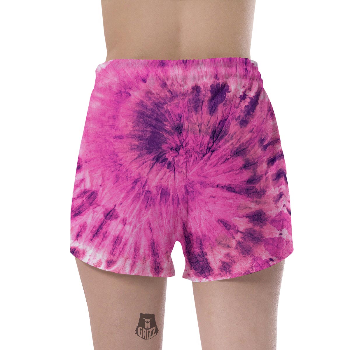 Pink Tie Dye Women's Shorts-grizzshop