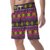 Pink Tribal Aztec Grunge Men's Shorts-grizzshop