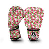 Pink Tulip Exotic Print Pattern Boxing Gloves-grizzshop