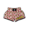 Pink Tulip Exotic Print Pattern Muay Thai Boxing Shorts-grizzshop