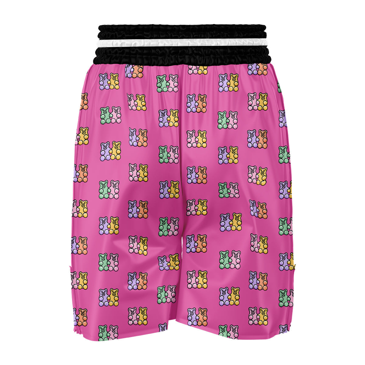 Pink Twins Gummy Bear Print Pattern Boxing Shorts-grizzshop