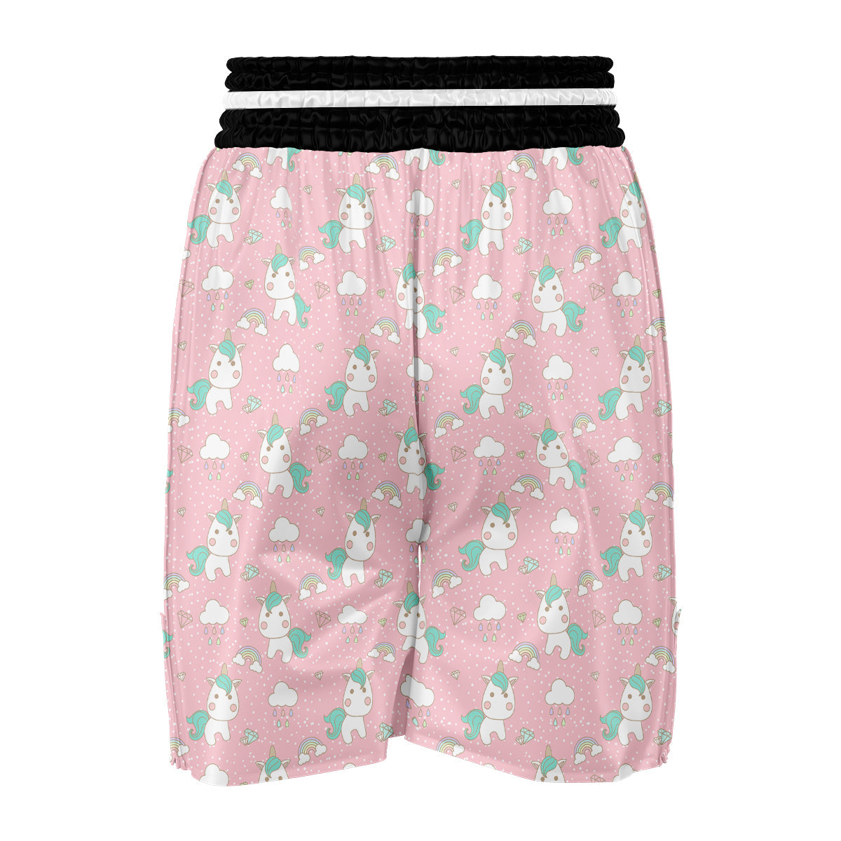 Pink Unicorn Boxing Shorts-grizzshop