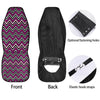 Pink White Black Zigzag Print Pattern Car Seat Covers-grizzshop