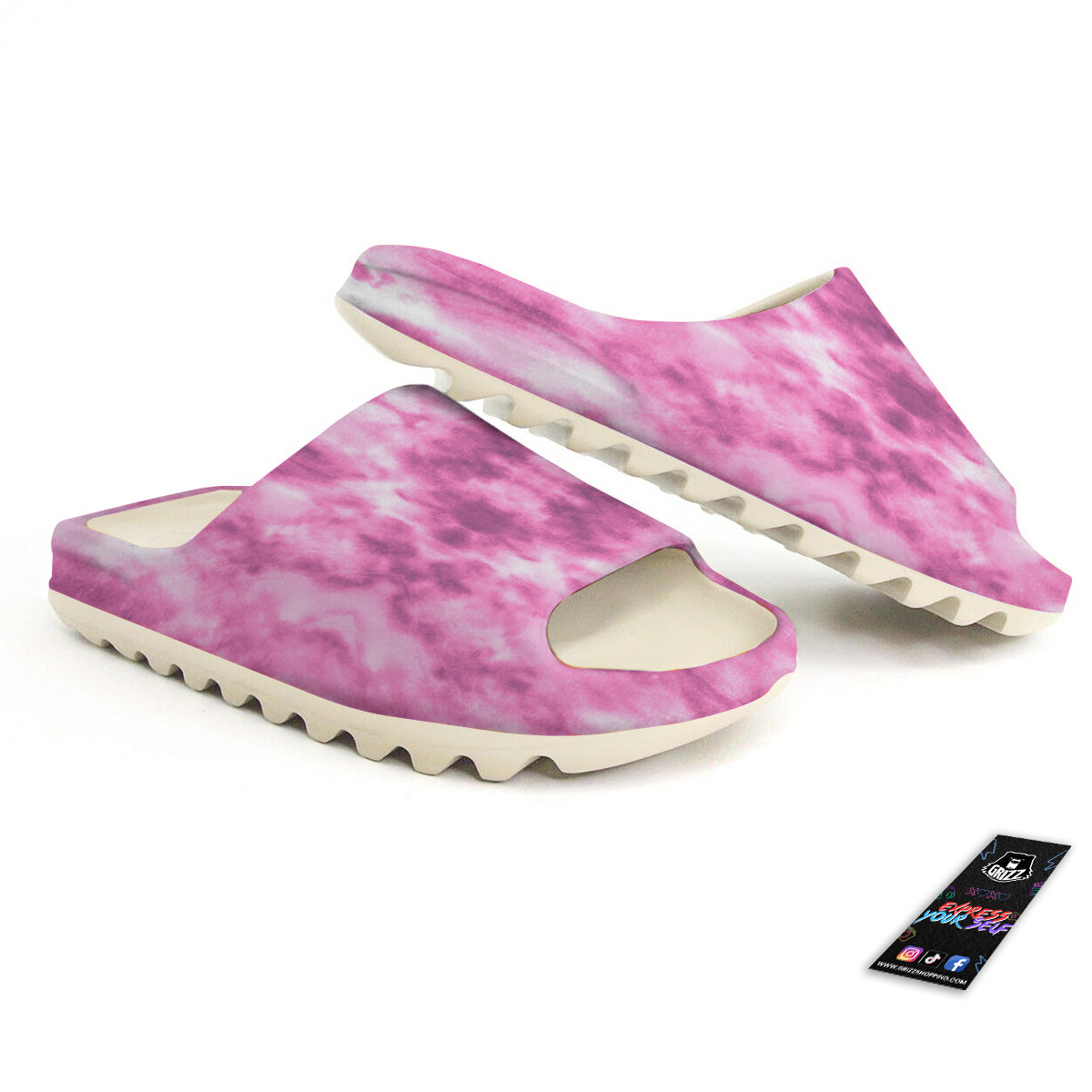 Pink Magenta Acrylic Print Pattern Sandals-grizzshop