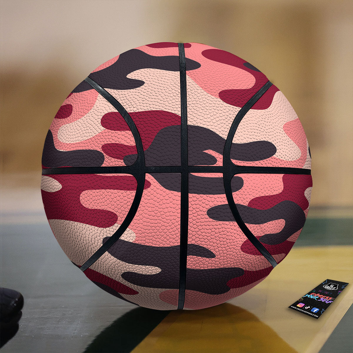 Peacock Feather Vintage Print Pattern Basketball