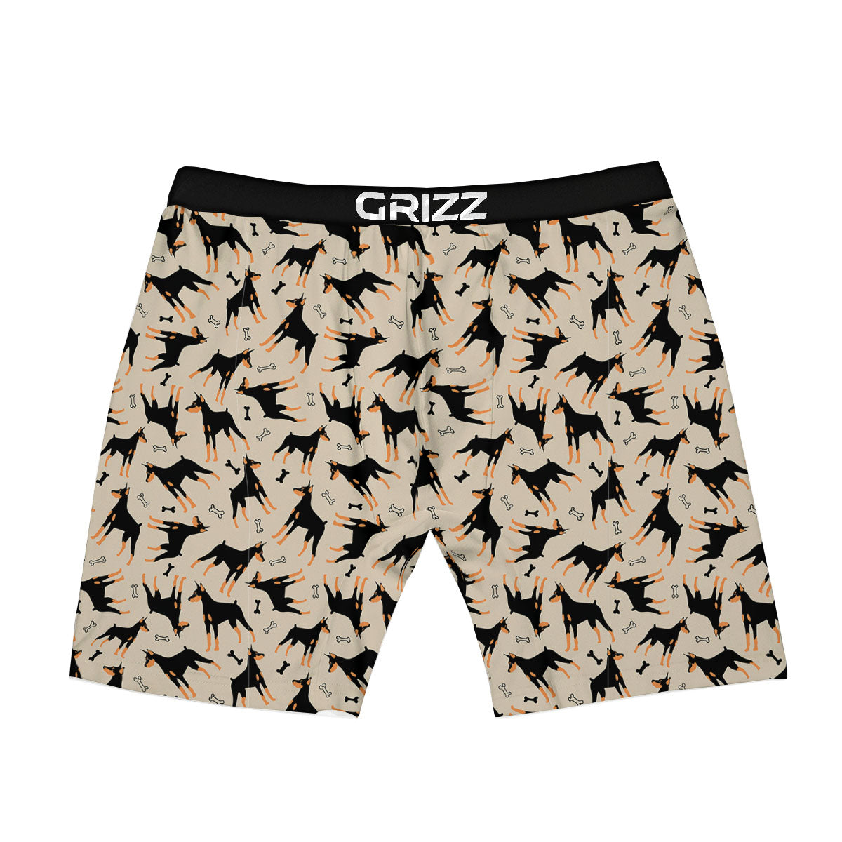 Pinscher Doberman Print Pattern Boxer Briefs-grizzshop