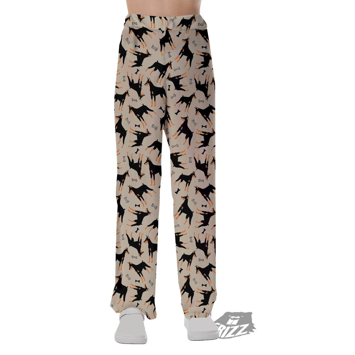 Pinscher Doberman Print Pattern Pajama Pants-grizzshop