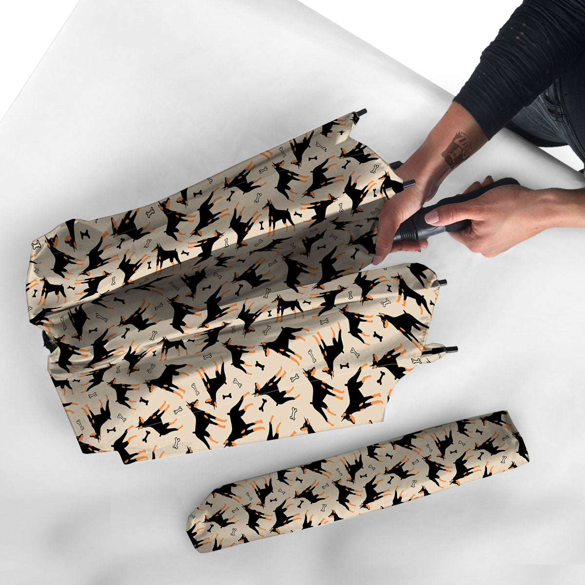 Pinscher Doberman Print Pattern Umbrella-grizzshop