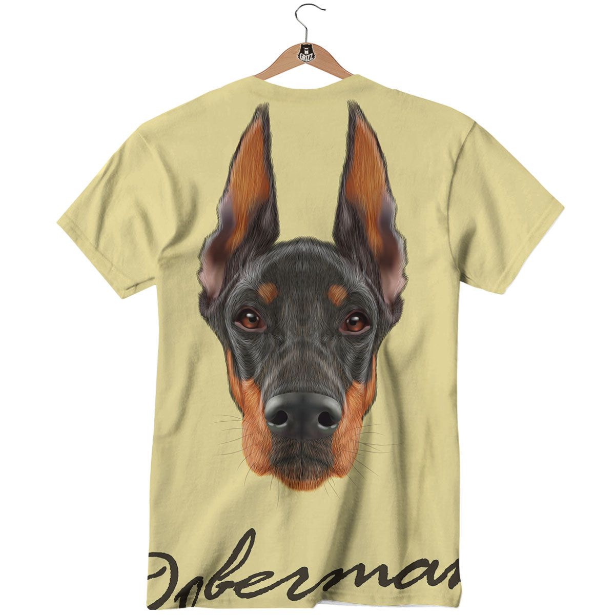 Pinscher Doberman Print T-Shirt-grizzshop