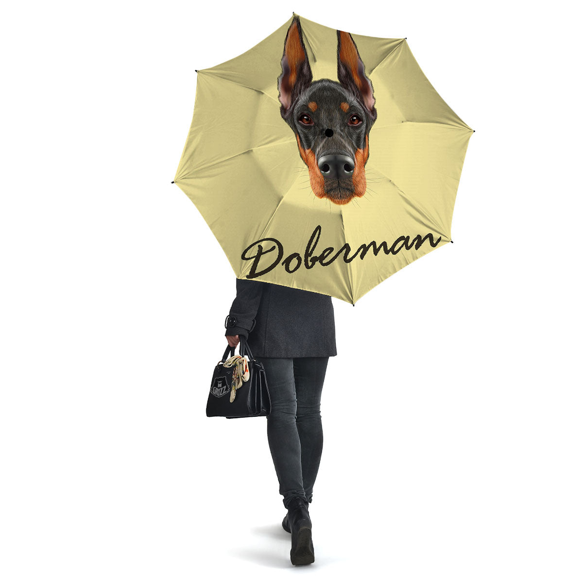 Pinscher Doberman Print Umbrella-grizzshop