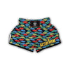 Piranha Colorful Print Pattern Muay Thai Boxing Shorts-grizzshop