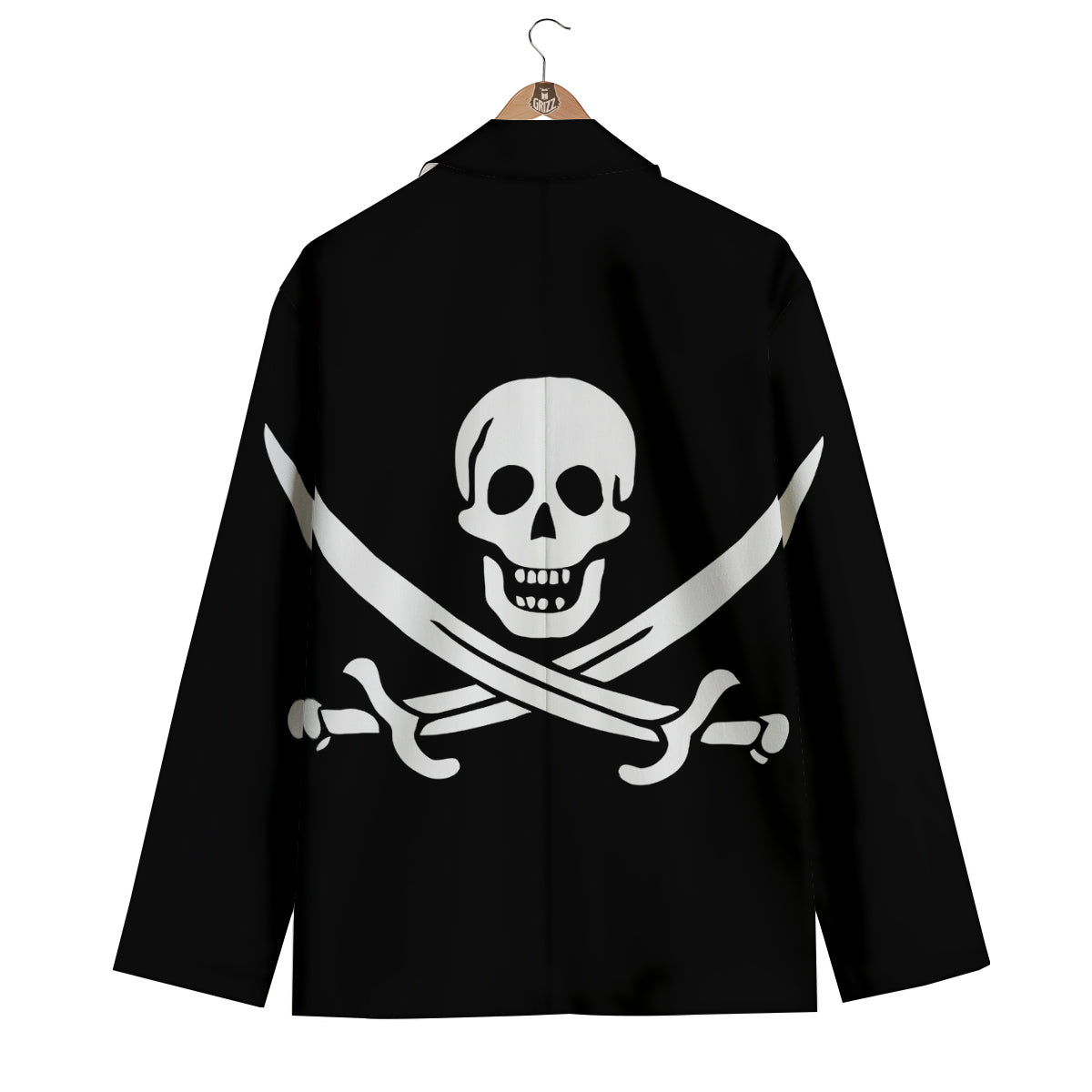 Pirate Flag Calico Jack Print Men's Blazer-grizzshop