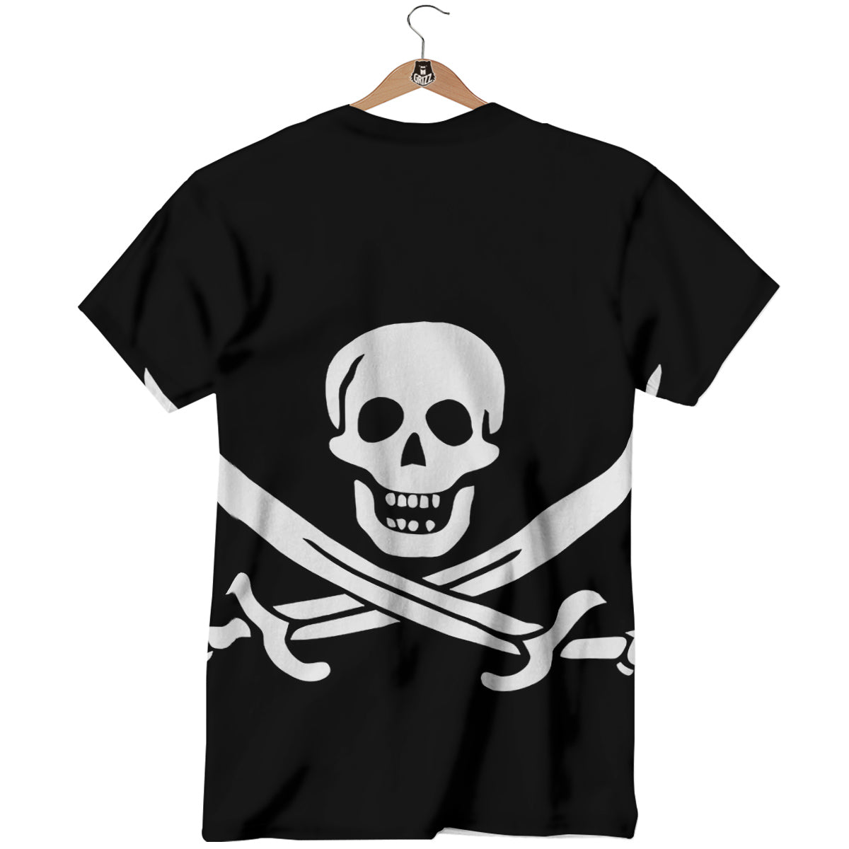 Pirate Flag Calico Jack Print T-Shirt-grizzshop