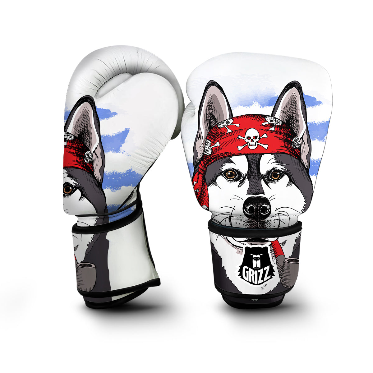 Pirate Husky Boxing Gloves-grizzshop