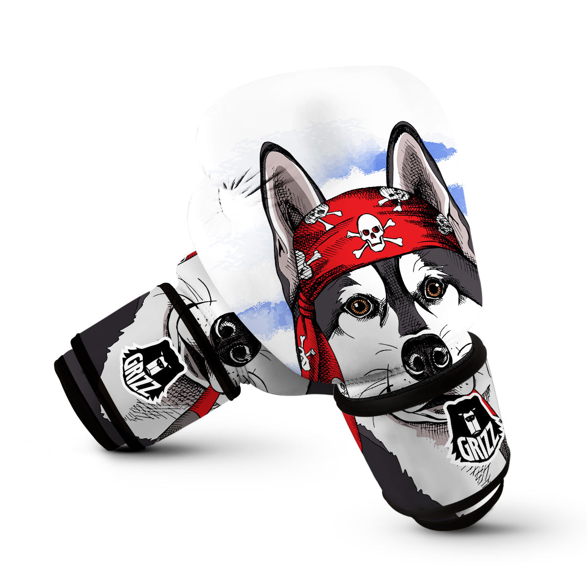 Pirate Husky Boxing Gloves-grizzshop