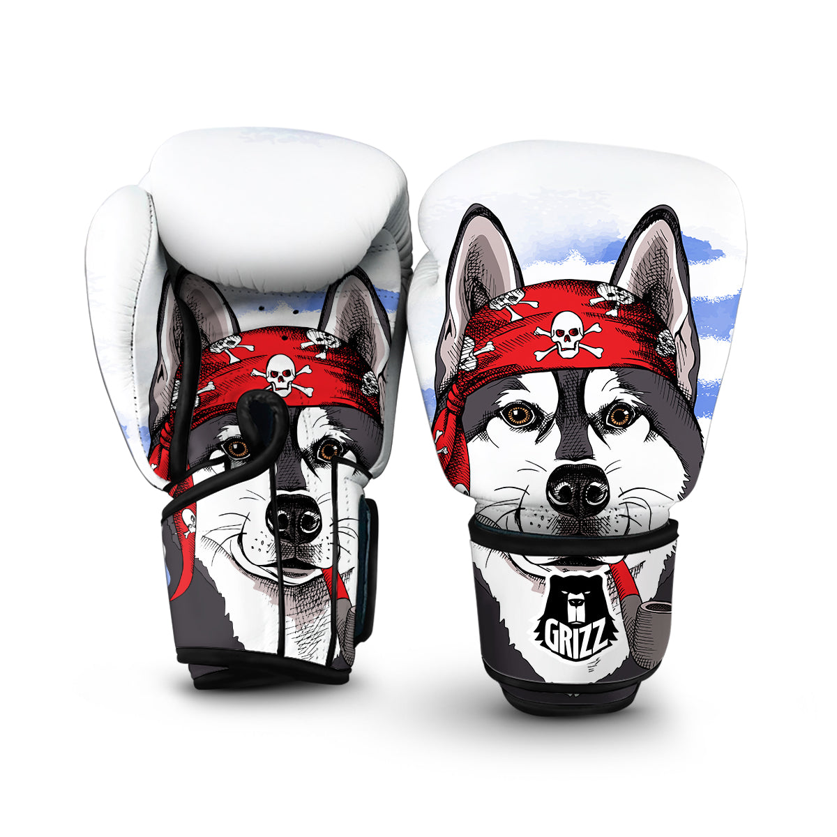 Pirate Husky Boxing Gloves-grizzshop