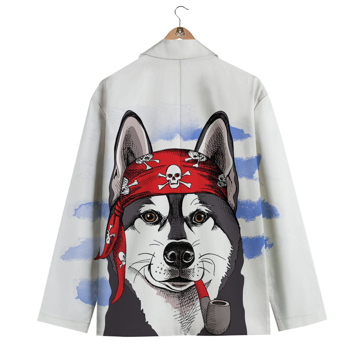 Pirate Husky Men's Blazer-grizzshop
