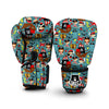 Pirate Pattern Print Boxing Gloves-grizzshop