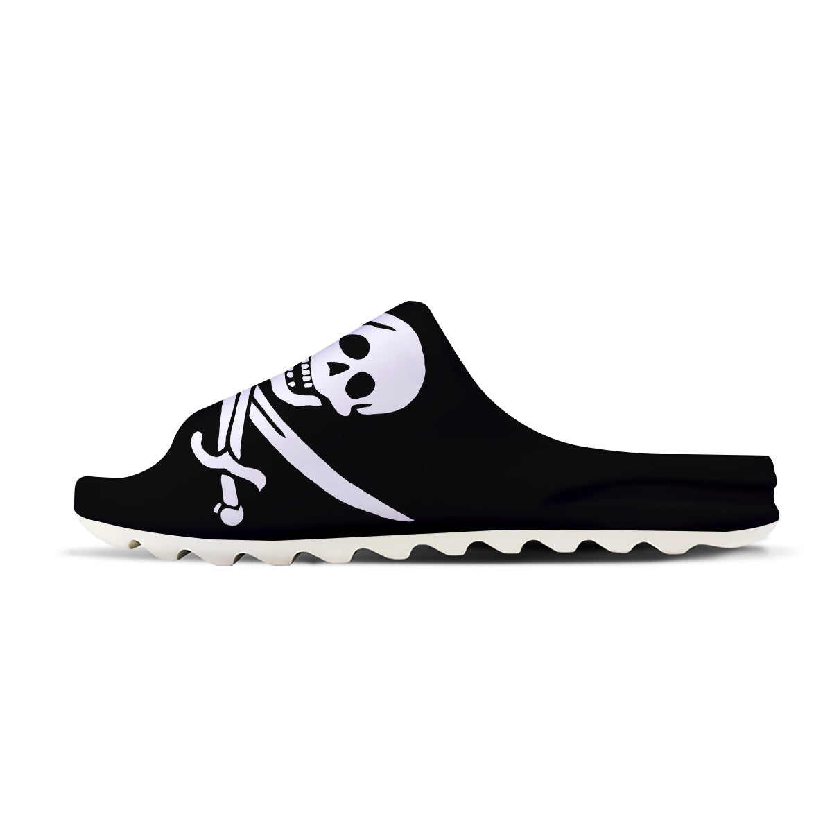 Pirate Flag Calico Jack Print Sandals-grizzshop