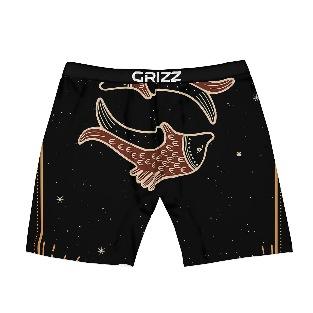 Pisces Constellation Print Boxer Briefs-grizzshop
