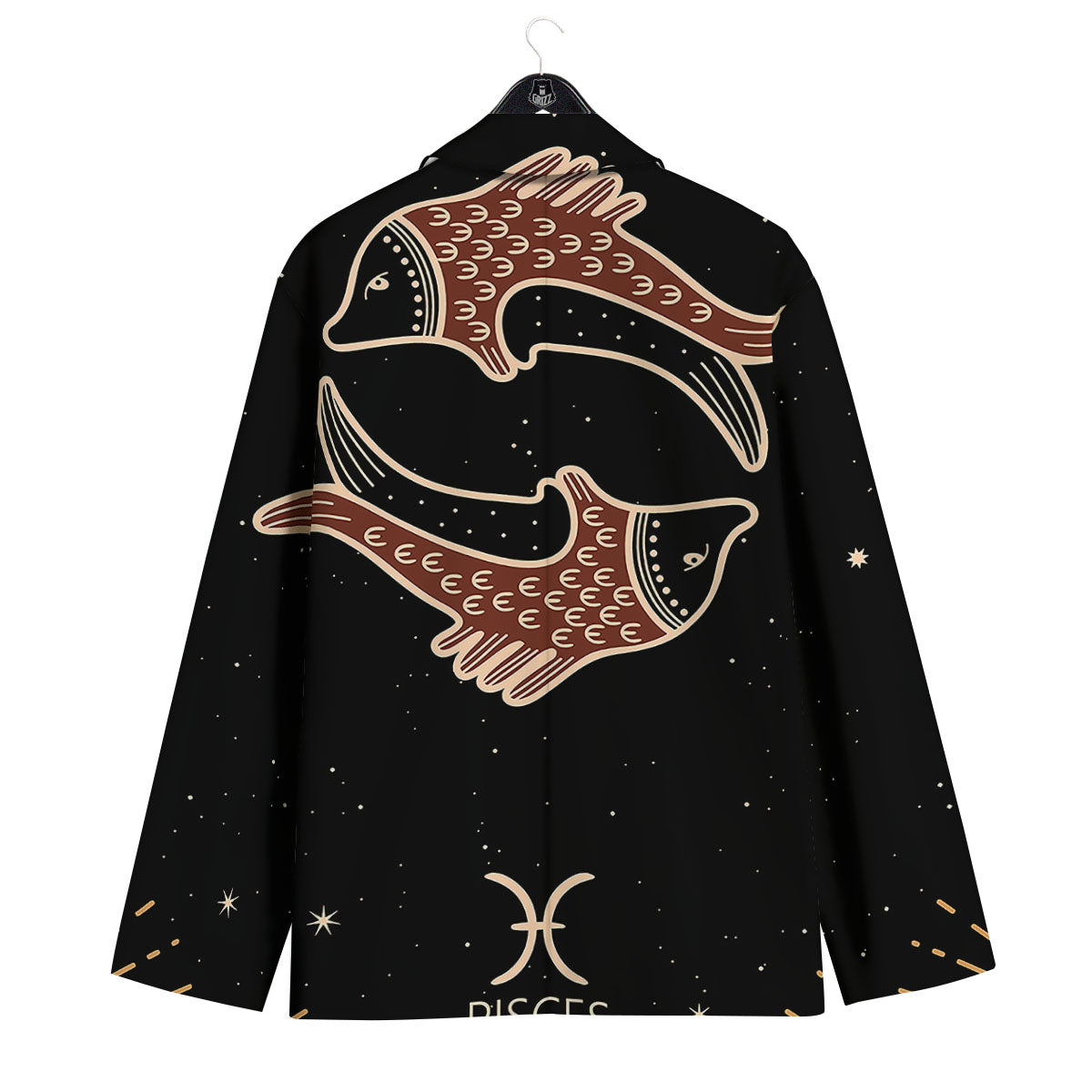 Pisces Constellation Print Men's Sport Coat-grizzshop