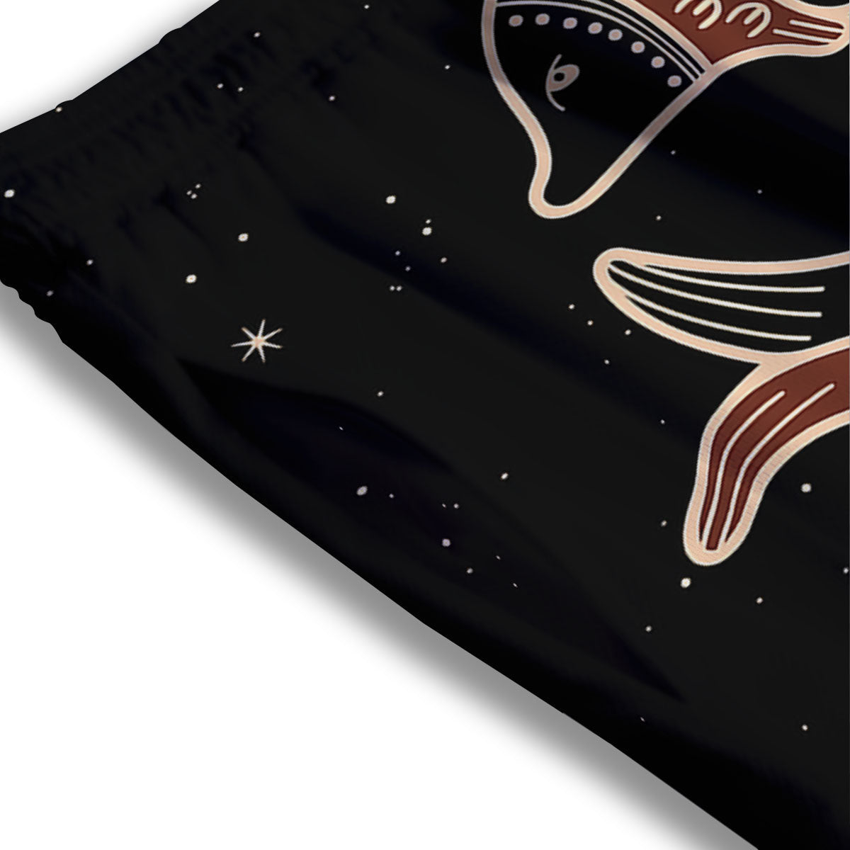 Pisces Constellation Print Mesh Shorts